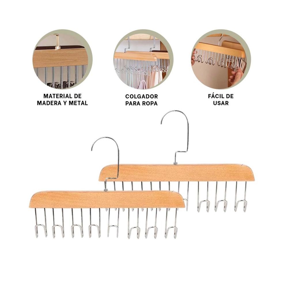 Portaobjetos de Ocho Ganchos Multifuncional para Ambientes del Hogar Y+Ligas Regalo