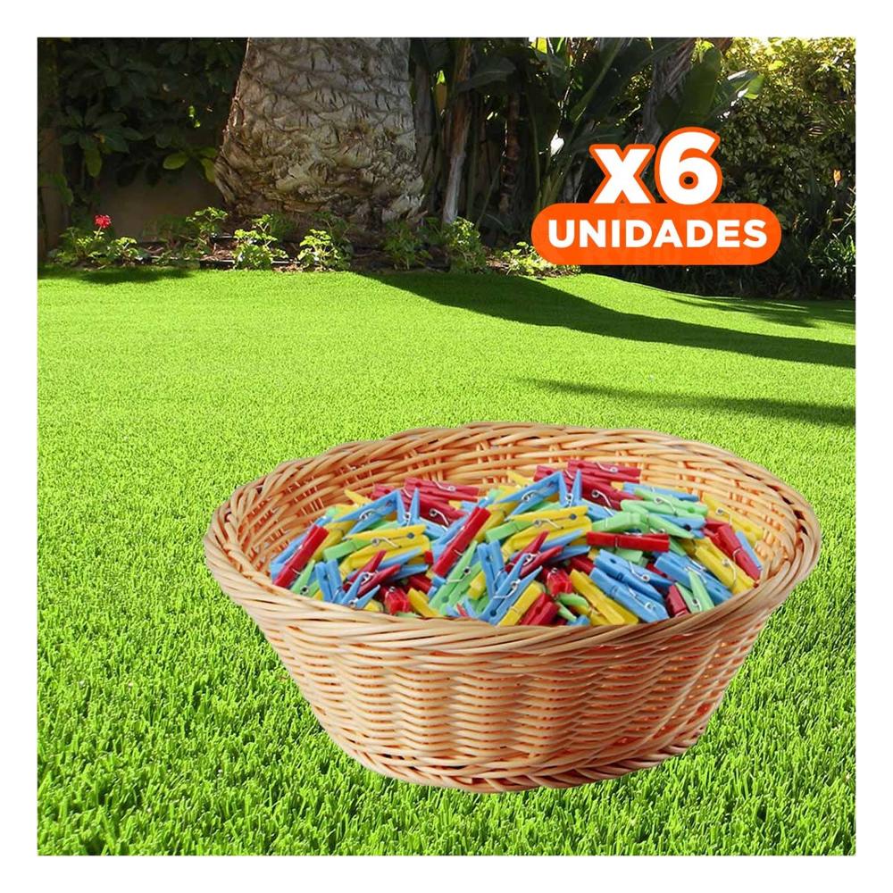 Pack6 Sujetadores Multicolor de Plastico para Ropa con 24 Piezas para Casa Y+Regalo Sticker