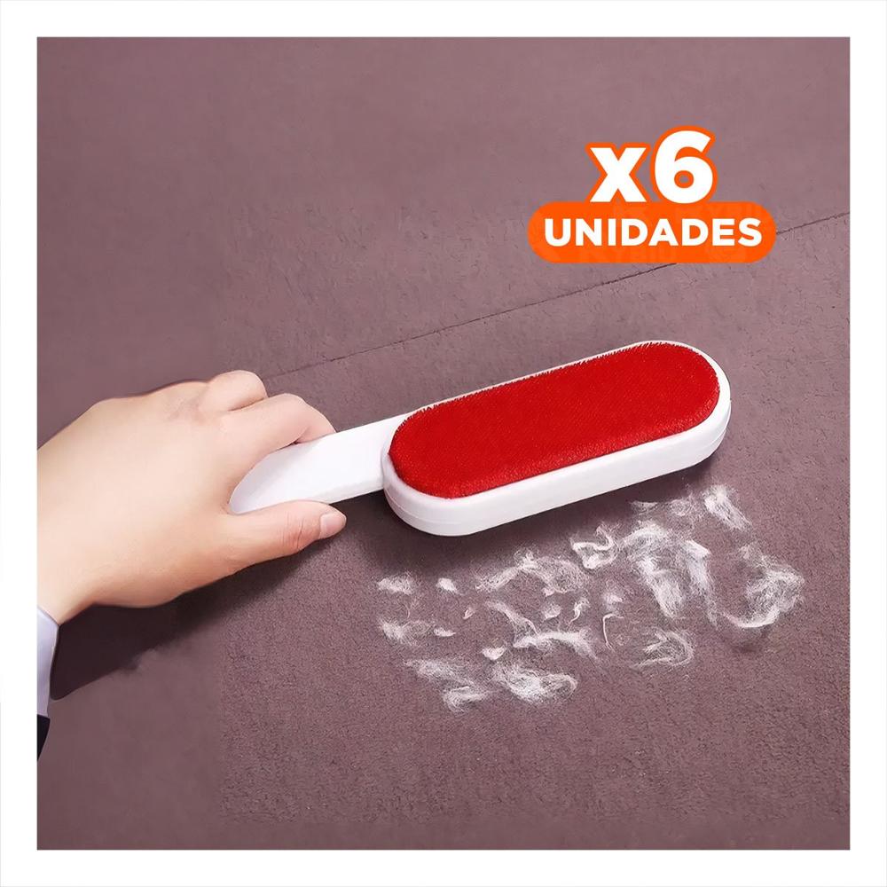 Pack6 Desprende Tapiceria Rojo y Blanco para Vestimenta y Hogar 21,5x5,5cm Y+Papel Regalo
