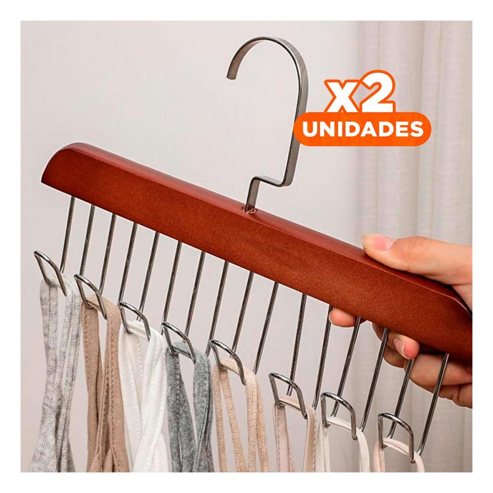 Pack2 Colgador Funcional con Ocho Ganchos para Mantener el Orden Y+Regalo Sticker