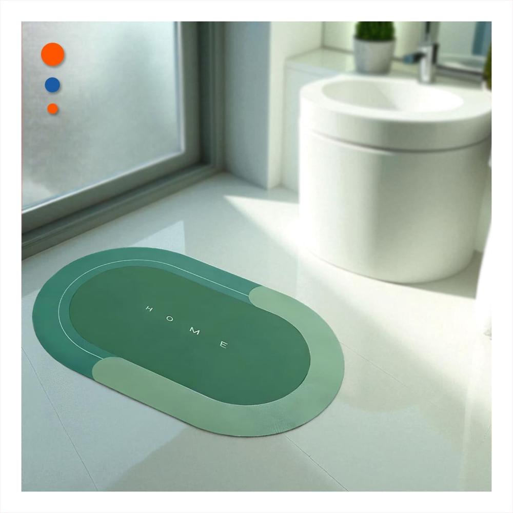 Cobertor Ovalado Home Verde para Casa Uso Diario y Decoracion Interior