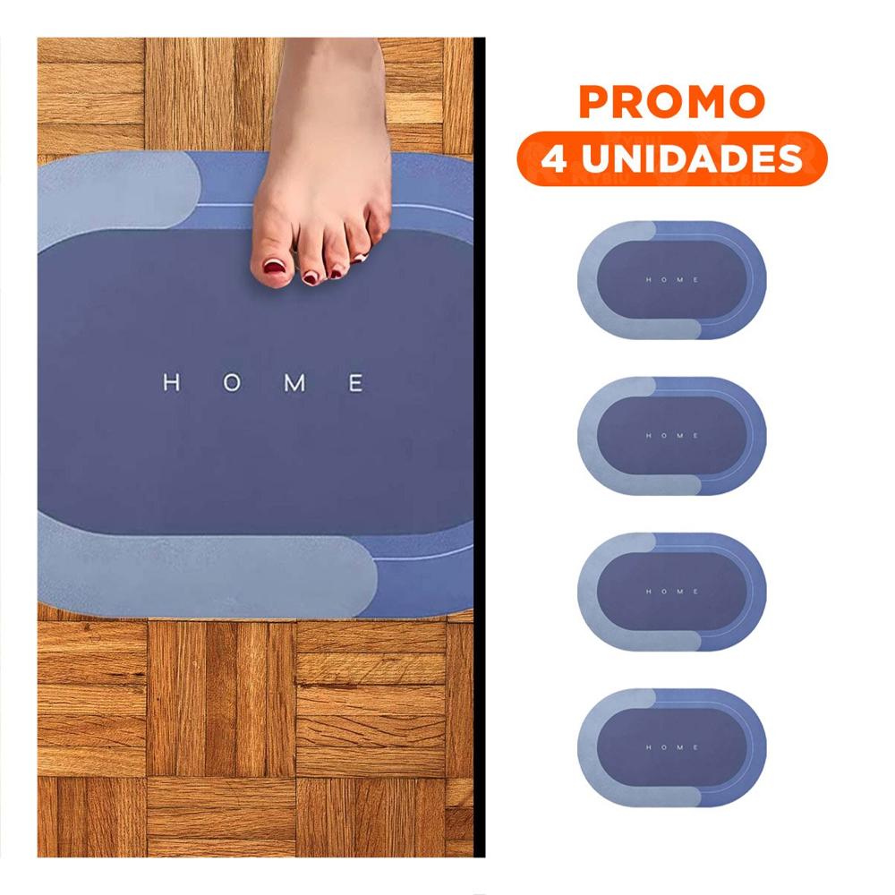 Pack4 Mantel Decorativo Home Azul Acero Funcional y Suave para Cualquier Area Y+Regalo Sticker