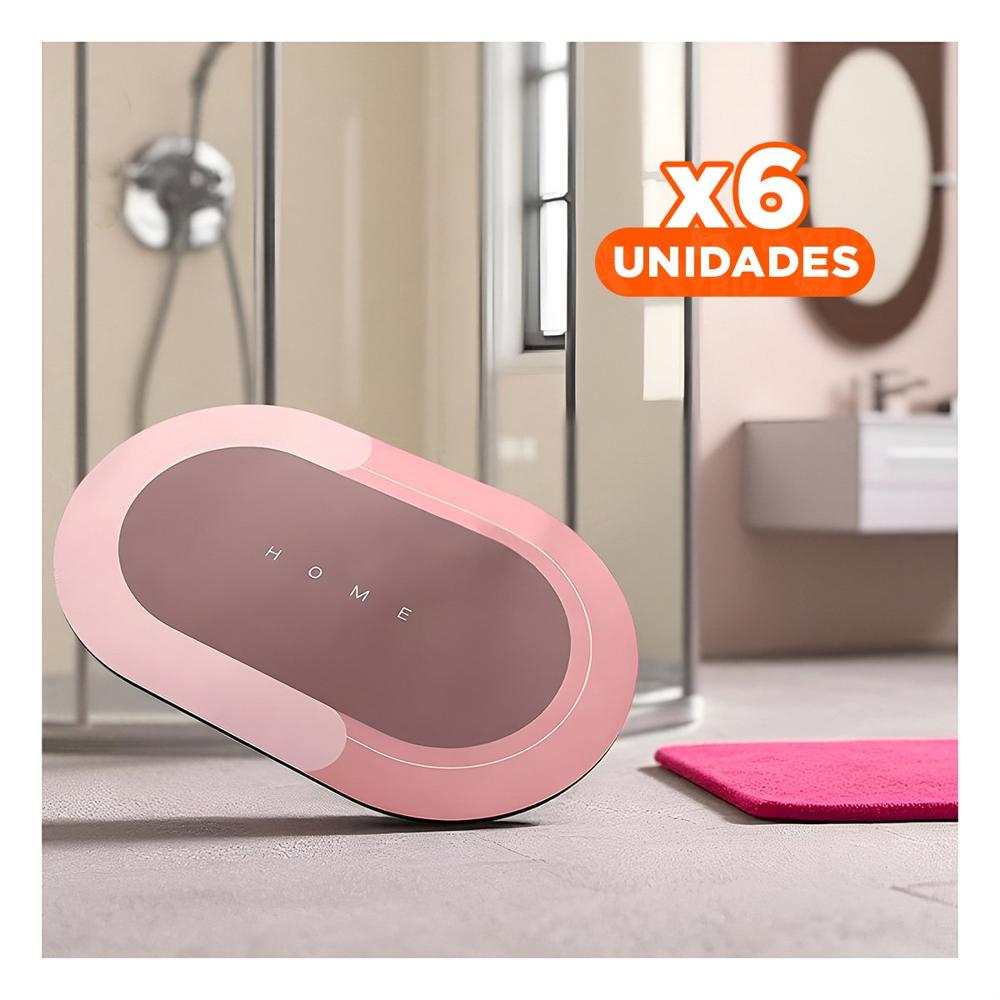 Pack6 Colchoneta Suave Home Rosado Material Resistente y Ligero Y+Regalo Sticker