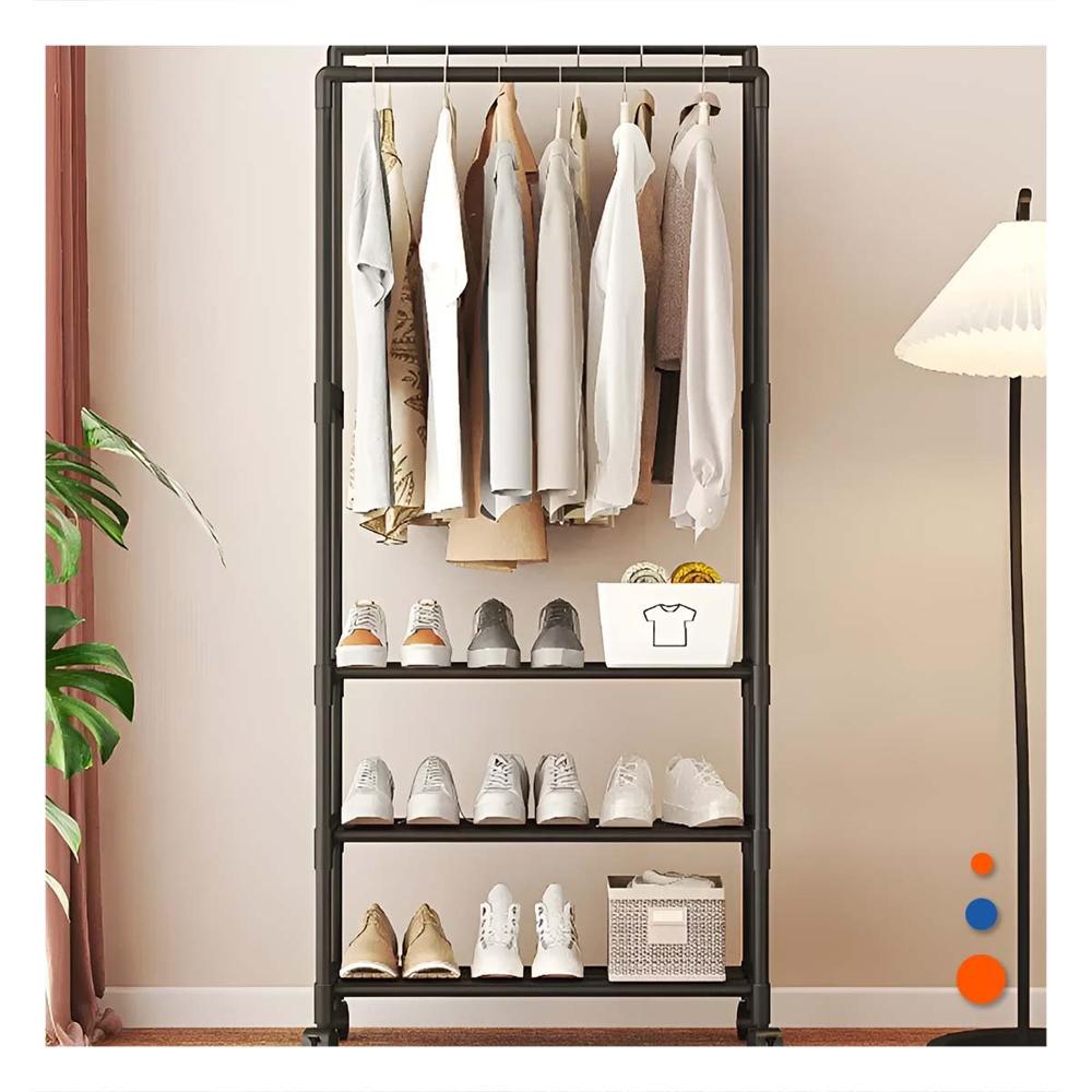 Organizador Colgador Doble Practico para Espacios Reducidos Negro Pro Y+Papel Regalo