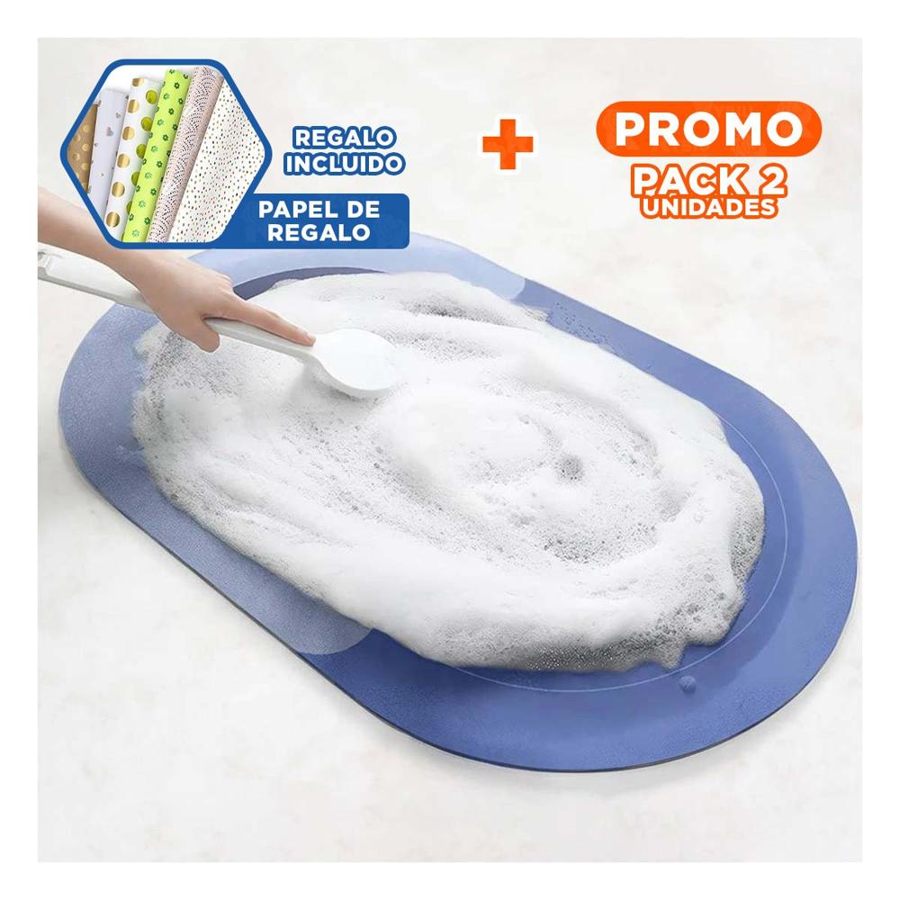 Pack2 Mantel Ligero Home Azul Acero para Casa Uso Diario y Decoracion Interior Y+Papel Regalo