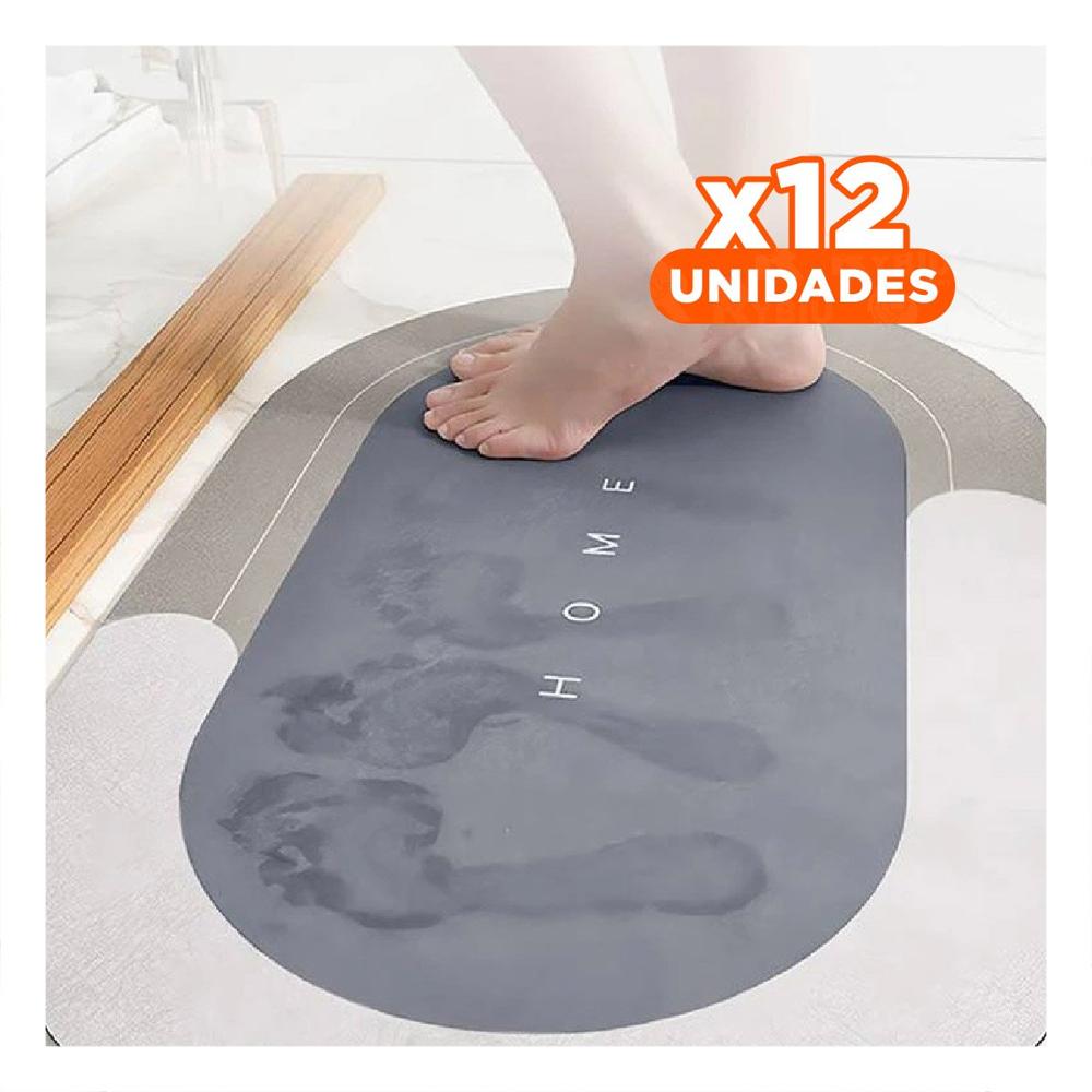 Pack12 Colchoneta Comoda Home Plomo Formato Ovalado Perfecto para Decorar Espacios