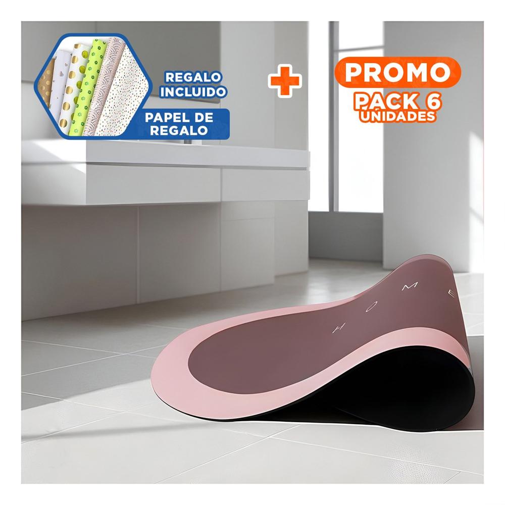 Pack6 Colchoneta Funcional Home Rosado Diseno Comodo y Facil de Limpiar en Casa Y+Papel Regalo