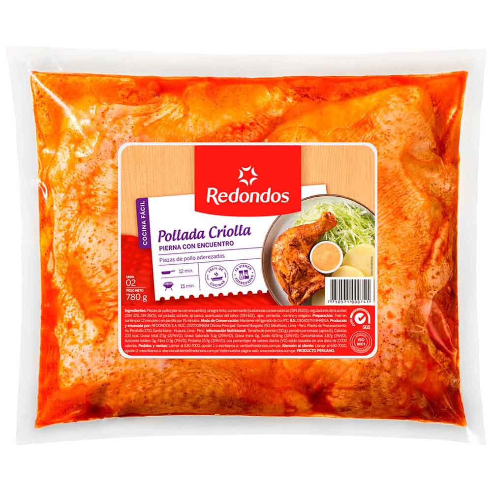 Pollada Criolla REDONDOS Empaque 780g