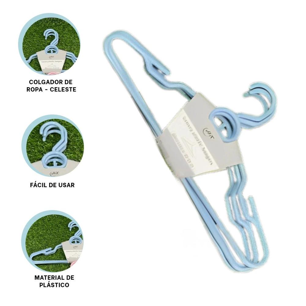 Soporte Redondo de Plastico Celeste Circulo en Medio de 4 Piezas Hogar Y+Ligas Regalo