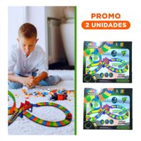 Pack2 Recorrido de Juego Creativo para Casa con Mini Carro