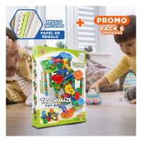 Pack6 Coleccion Pista con Canicas 328 Piezas para Juego Creativo Infantil Y+Papel Regalo