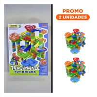 Pack2 Camino Canicas 248 Piezas para Juego Seguro y Actividad