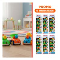 Pack6 Serie de Juguetes de Construccion Truck Multicolor Set 4