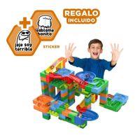Set 180 Piezas Pista con Canicas para Diversion y Juego Y+Regalo Sticker