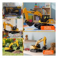 Unidad Infantil a Control Remoto Excavadora Brazo Largo Delantero Amarillo Y+Post It