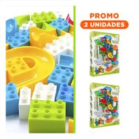Pack2 Paquete Pista con Canicas 328 Piezas para Entretenimiento Infantil