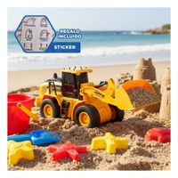 Equipo Infantil a Control Remoto Excavadora Brazo Delantero Inferior Amarillo Y+Regalo Sticker