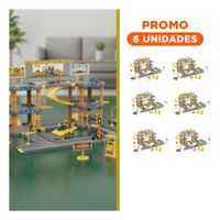 Pack6 Parque De Construccion Infantil con Estacionamiento Integrado