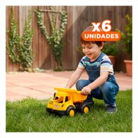 Pack6 Unidad de Juego Infantil con Funcion Volquete Y+Regalo Sticker