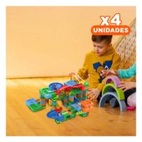 Pack4 Juego 180 Piezas Pista con Canicas para Actividad Educativa