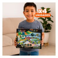 Pack4 Ruta de Diversion para Hogar con Mini Carro