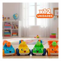 Pack12 Selección de Camiones de Construccion Truck Multicolor Set 4 para Casa