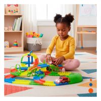 Camino de Juego con Mini Carro y Accesorios para Actividad en Casa Y+Ligas Regalo