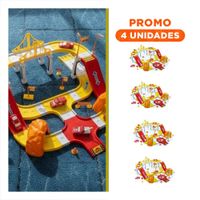 Pack4 Zona de Educativa Carritos Emergencia 46x52cm Rojo Amarillo Y+Regalo Sticker