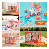 Figura de Helado Infantil Blanco y rosado Magic con Estilo Infantil Y+Post It