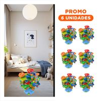 Pack6 Via Canicas 248 Piezas para Juego Creativo y Actividad