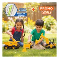Pack2 Lote de Casco y 3 Carros para Juego de Rol Infantil en color Amarillo Y+Papel Regalo