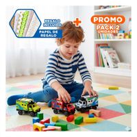 Pack2 Vehiculo Creativo Racing Grafiti Multicolor para Diversion en Hogar Y+Papel Regalo