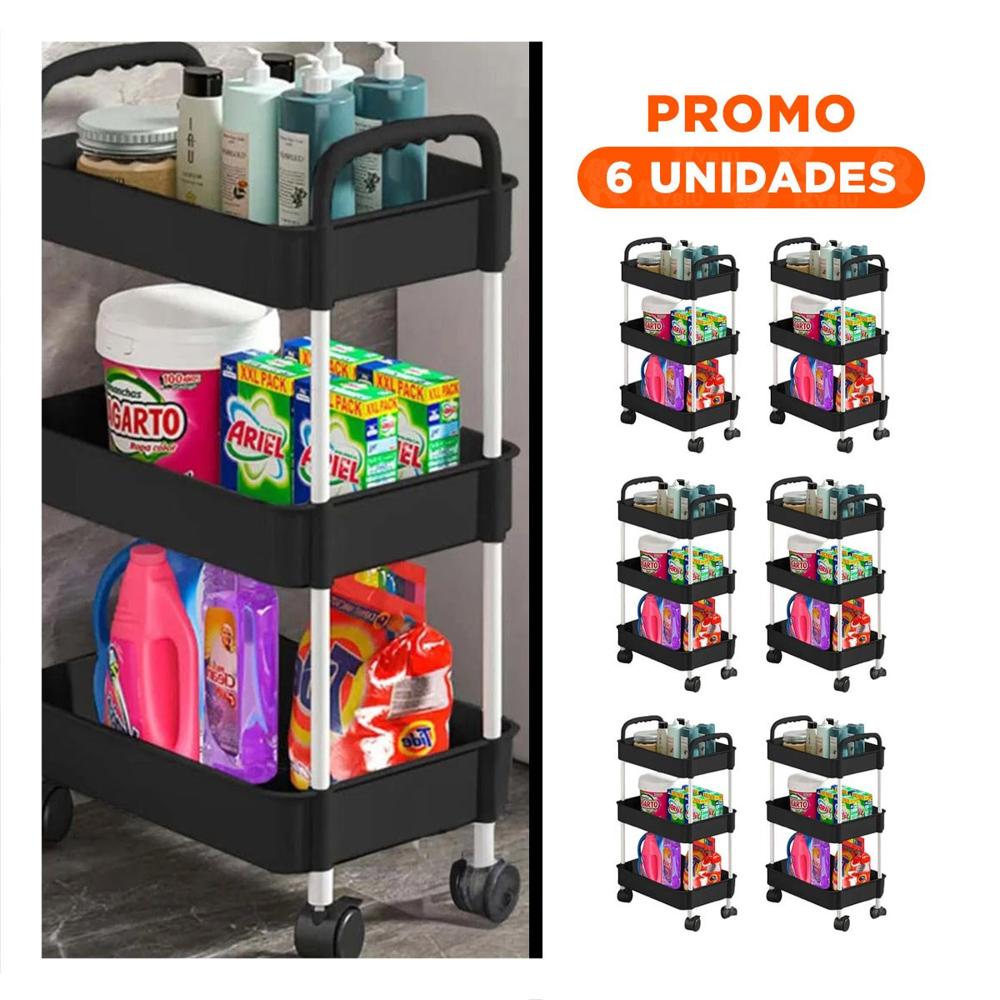 Pack6 elemento Practico de Color Negro con Diseño Util en su Casa Y+Papel Regalo