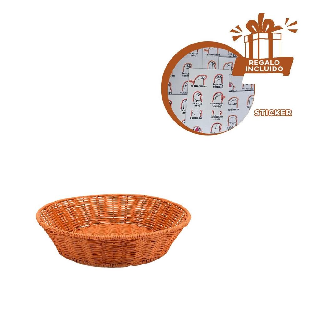 Formato circular de plastico tejido para orden y decoracion hogar Y+Regalo Sticker