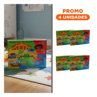 Pack4 Sendero de Colores con Carro Juguete para Niños Colorido y Alegre Y+Regalo Sticker
