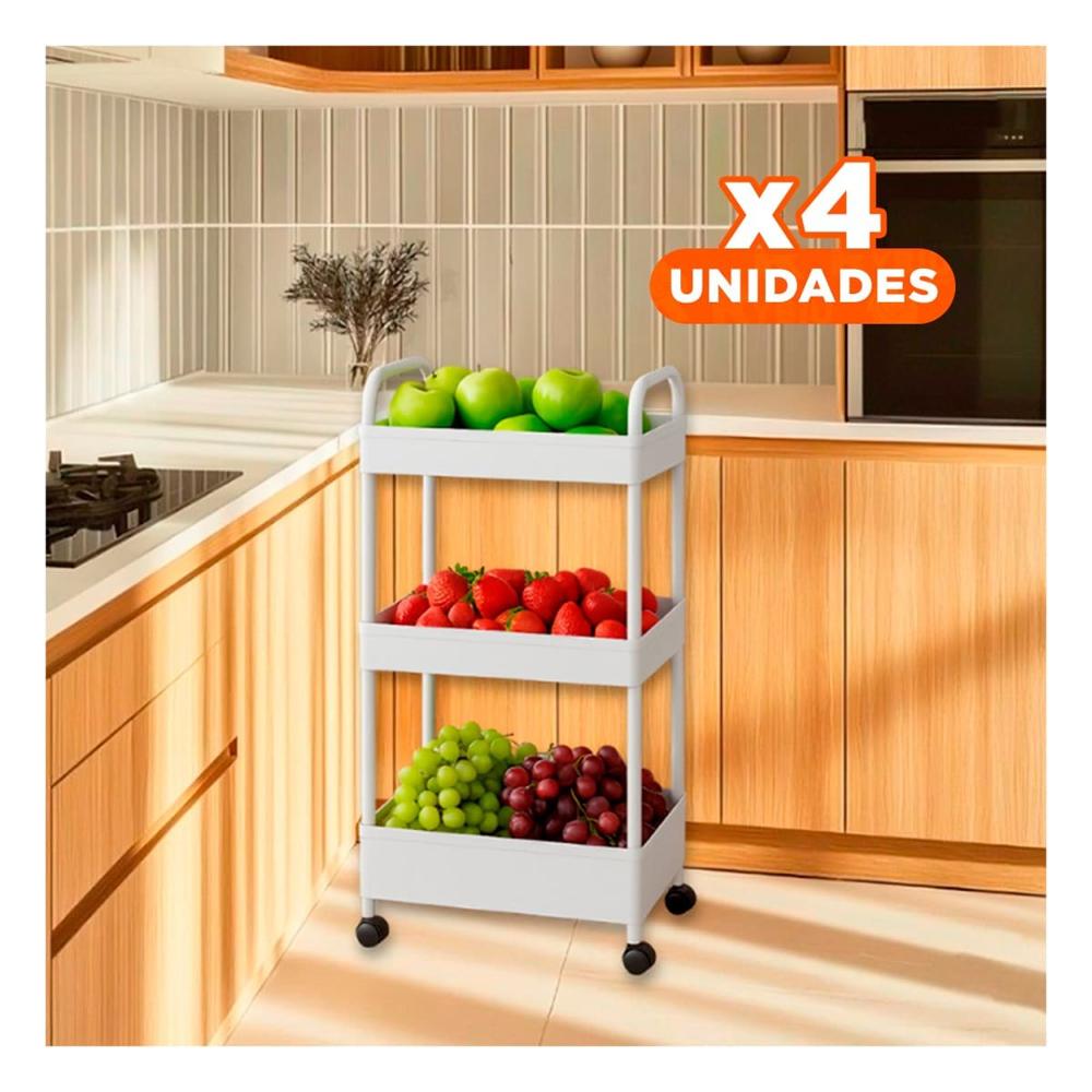 Pack4 Objeto de Ahorro de Color Blanco con Formas Rectas para Ahorro