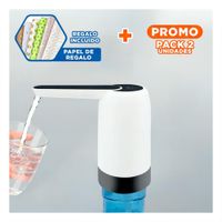 Pack2 Dispositivo de Agua Electrico Recargable Blanco Para Cocina Hogar Y+Papel Regalo