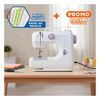 Pack4 Cosedora desarrollada para Practicidad Domestica en Color Blanco Portatil Y+Papel Regalo