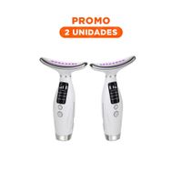 Pack2 Tecnologia Facial 7 Modos de Color Luz LED Blanco para Piel Uso Diario