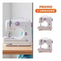 Pack2 Maquina de Coser creada para Rutinas Caseras de Costura en Color Blanco Chico