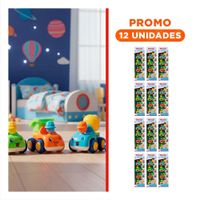 Pack12 Formacion de Camiones de Construccion Truck Multicolor Set 4 del Dia Y+Regalo Sticker