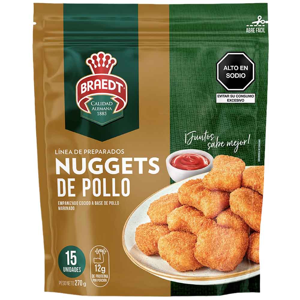 Nuggets de Pollo BRAEDT Bolsa 15un