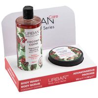 Pack URBAN CARE: Coconut Coffee Body Wash Botella 500ml + Body Scrub Pote 280g