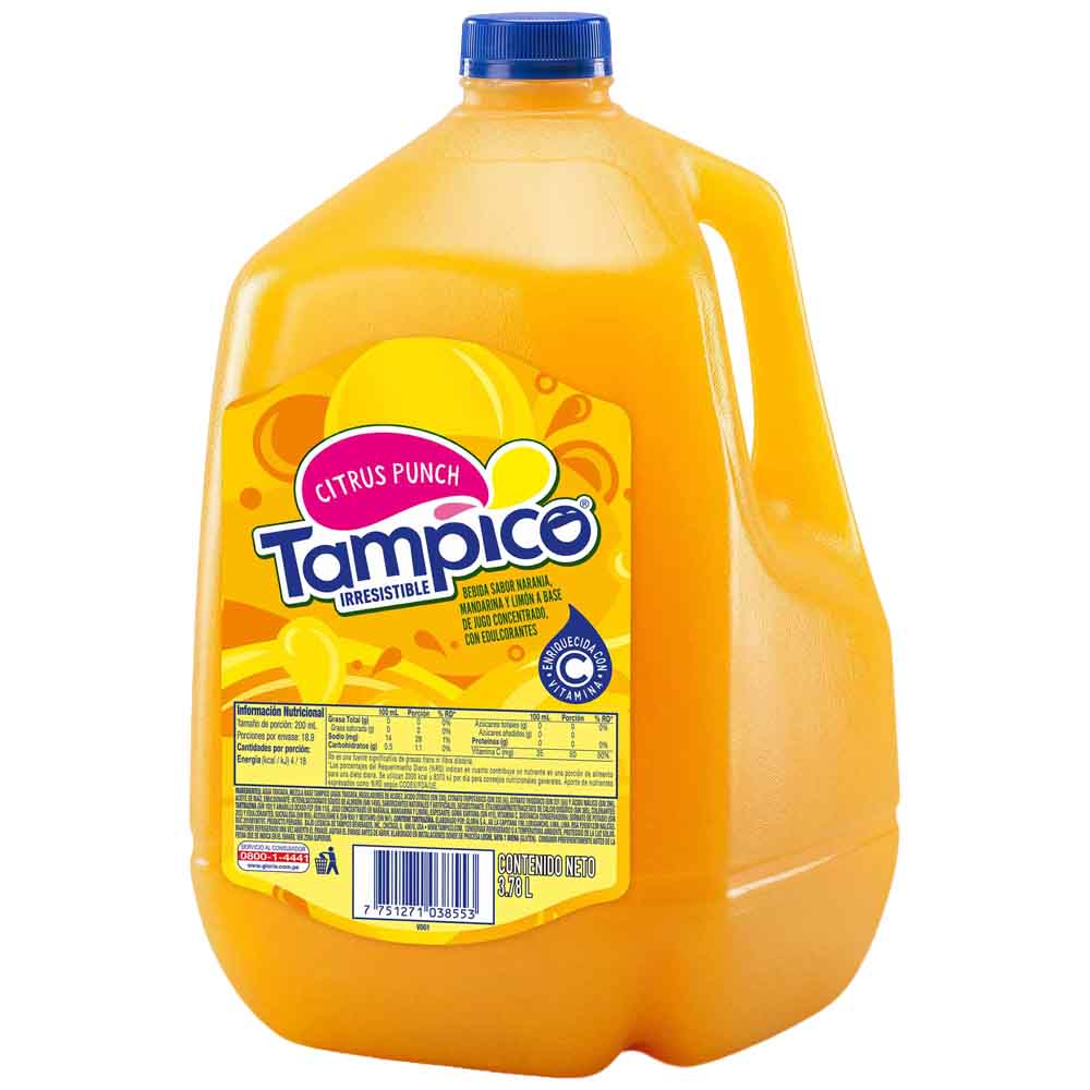 Refresco TAMPICO Citrus Punch Botella 3.78L