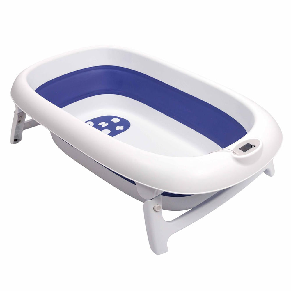 Bañera para Bebé INFANTI con Termómetro Color Azul