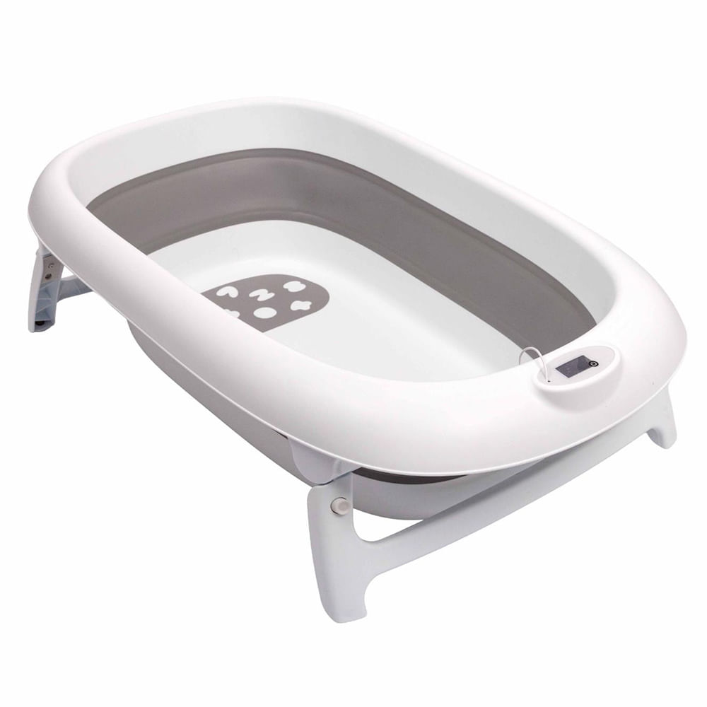 Bañera para Bebé INFANTI con Termómetro Color Gris