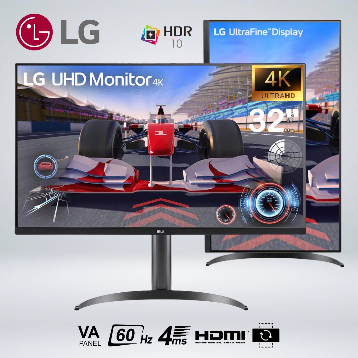 MONITOR 32UR550 UHD 32'' 4K 60hz 4ms AMD FREESYNC ALTAVOZ MAXXAUDIO