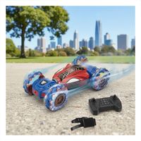 Juguete Acrobatico con Control Remoto y Reloj Control para Juego Activo Telaraña Azul y Rojo