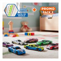 Pack2 Pack Autos Compactos 10 Carritos de Metal para Diversion en Casa Y+Papel Regalo