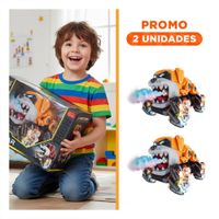 Pack2 Sistema Acrobatico con Control Remoto Forma Perro con Accion Continua Color Naranja